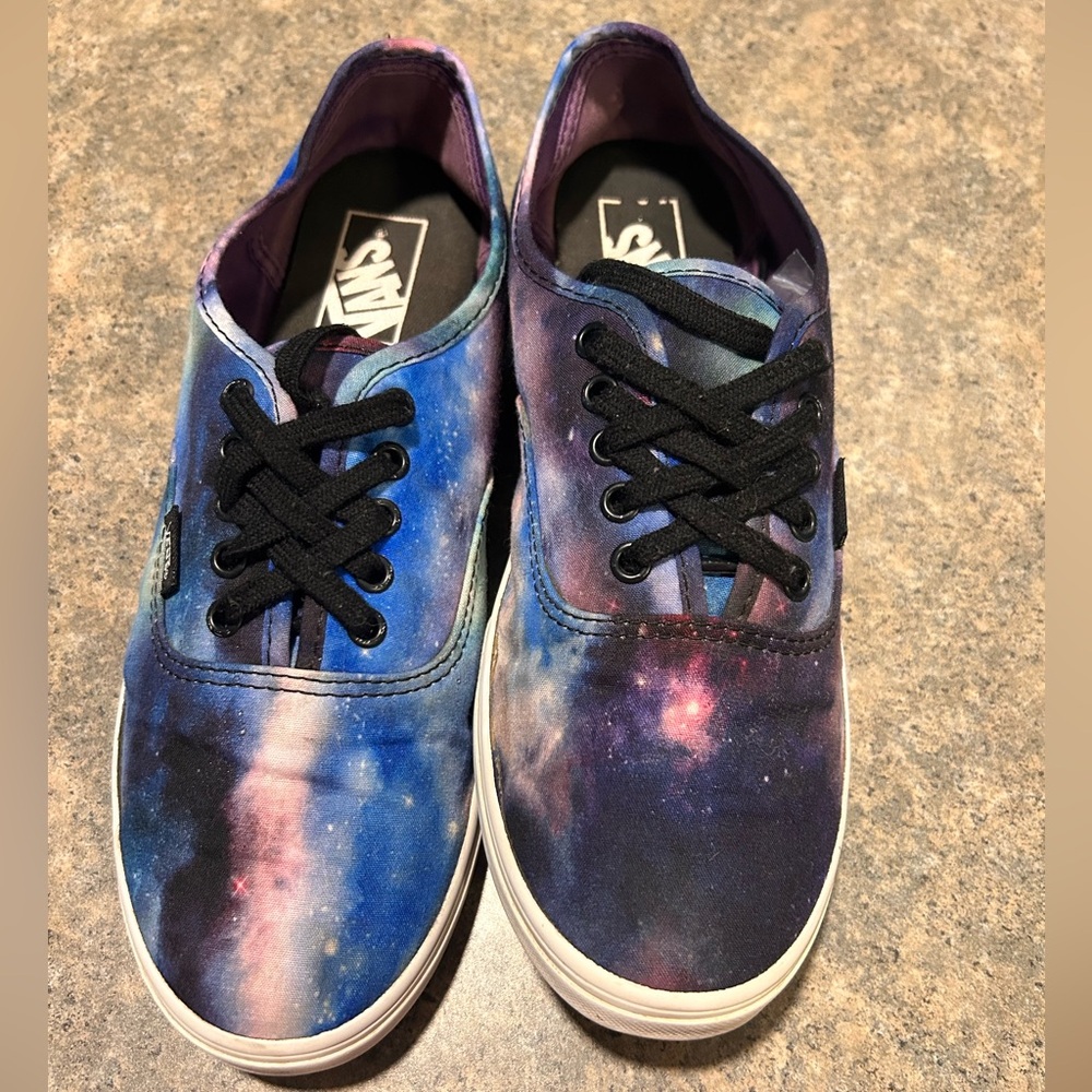 Vans Galaxy Print Sneakers - Blue and Purple
